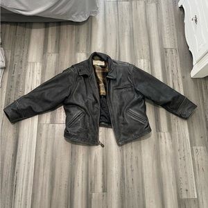 Vintage 90s Leather Bomber Jacket